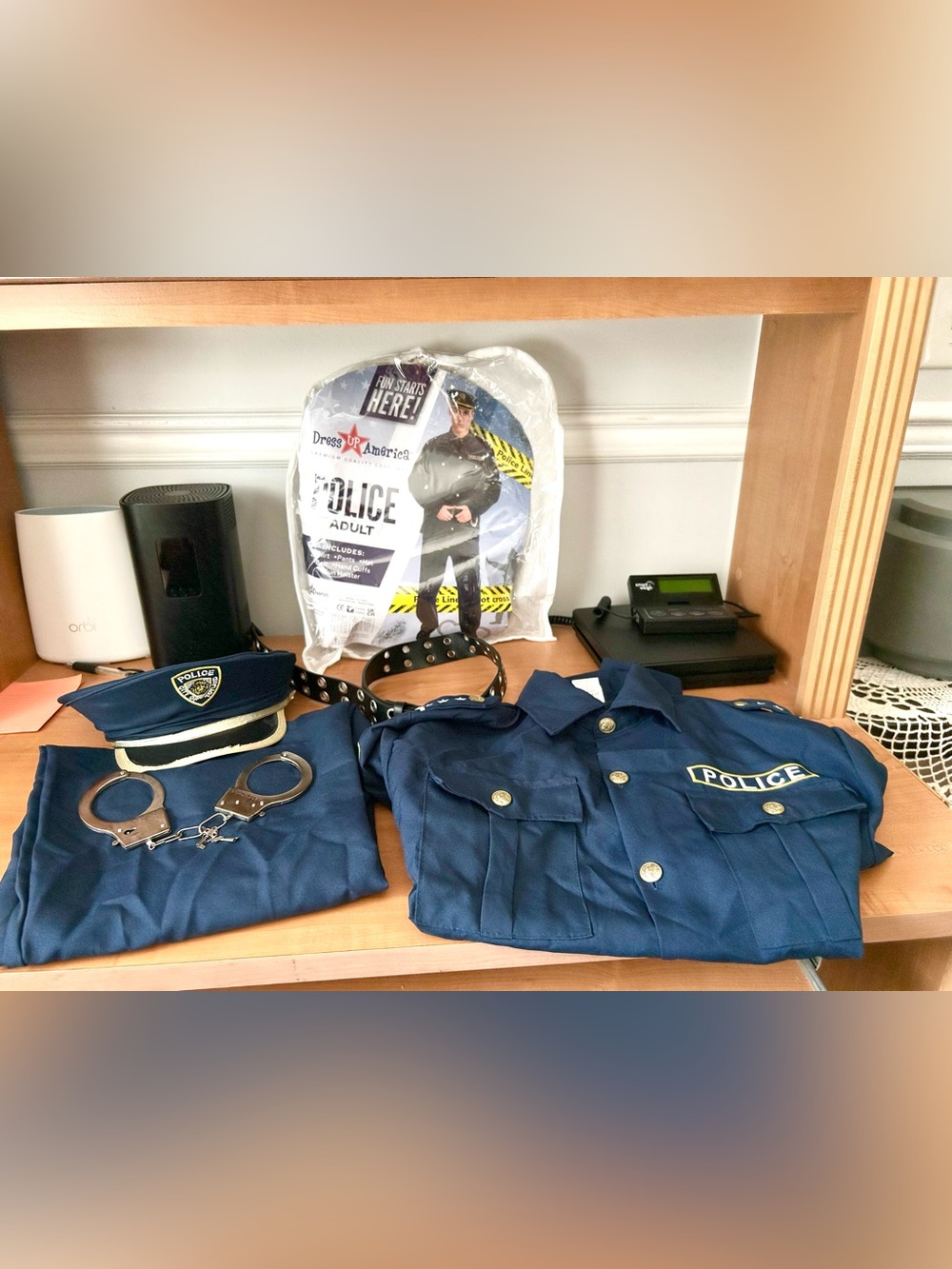 New Dress up America Adult Size Small Police Costume Set